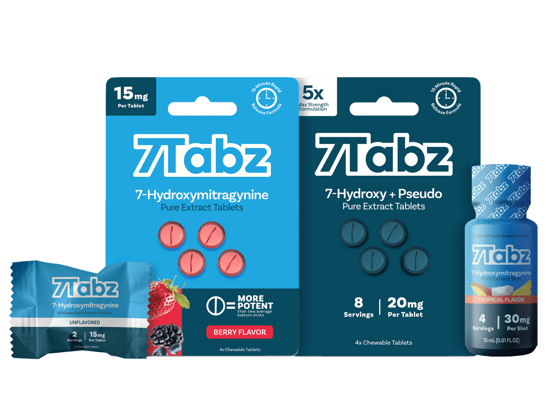 7-Hydroxymitragynine Products Available in 2025 (Message from 7Tabz) - 7Tabz