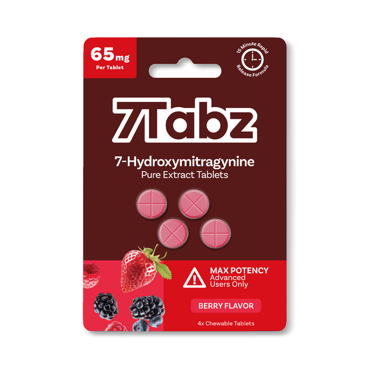 65mg 4ct 7 - OH Tablets (7 - Hydroxymitragynine) - 7Tabz